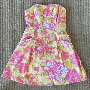 Lilly Pulitzer strapless sundress - Size 6